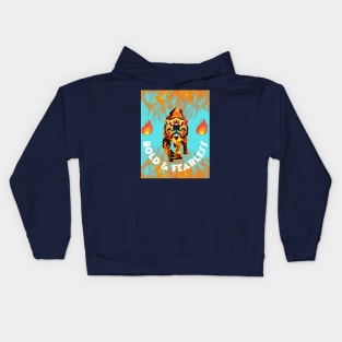 Bold and Fearless Tiger Kids Hoodie